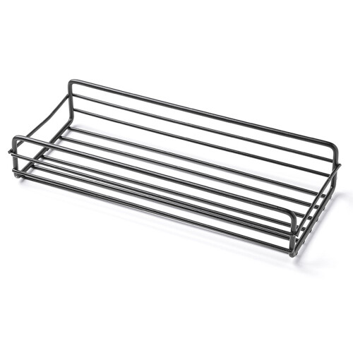 Robuste schwarze Metall-Duschekorb Wandregal 26,510,5 cm 1