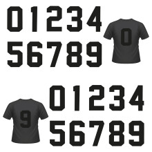 100Stk Heat Transfer Sticker Schwarz Für DIY Kleidung