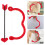 2Stk Mini Cupid Bogen Party Zubehör Rote Kunststoff Requisiten 11