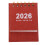 Tischkalender 2026 Dunkelrot 1 Set 1
