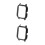 2 Weiß Watch Anti-Scratch Case Edge Bumper Schutz 4