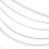 Witte Multilayer Rhinestone Body Chain Waist Belt Dames 9