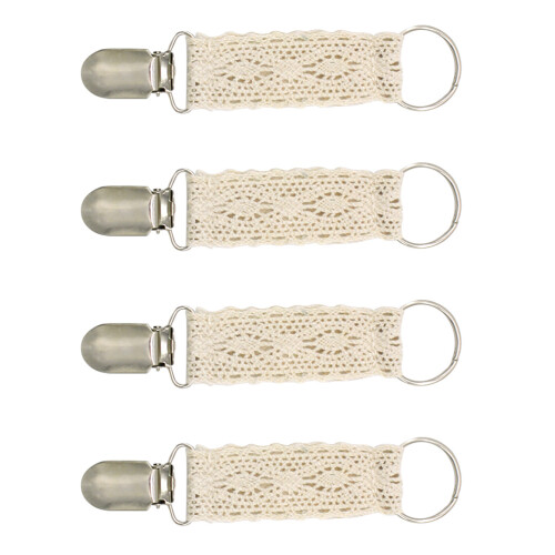 12St Beige Luxe Hoedclips Outdoor Kind Veiligheid
