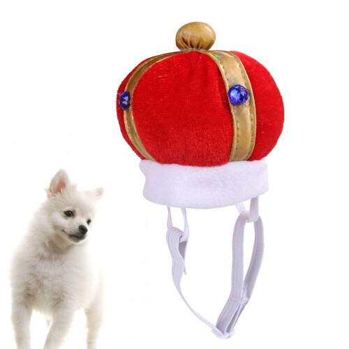 1St Rood Pet Kroonhoedje Elastisch Materiaal Cosplay