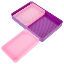 1Set Roze Rhinestone Sorteerbak, Kralen En Diamant Tray Voor Hobby