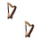 2Stk -Harfe Mini Holzharfe Mit Aufbewahrungsbox 2