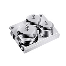 9Stk Maniküre Silber Mit Deckel Für Nagelmaterialien