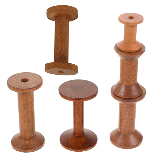 6 Stuks Vintage Spoelen En Naaiorganizer
