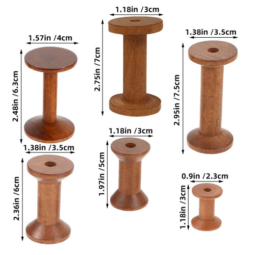 6 Stuks Vintage Spoelen En Naaiorganizer 2