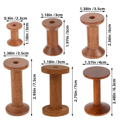 6 Stuks Vintage Spoelen En Naaiorganizer 1