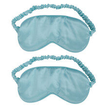 2 Stuks Pure Zijden Slaapmasker Nachtbedekking Oog