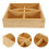 4-Vak Verdelingsdoos Droogfruit Snacks Bruin 5