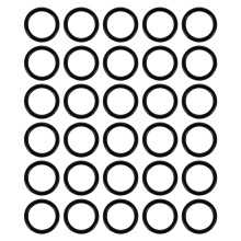 100St Zwarte Rubber Seal Gasket Assortiment Auto Duurzaam