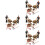 4 Sets Miniature Speelgoed Accessoires En 6