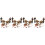 4 Sets Miniature Speelgoed Accessoires En 4