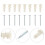 20Sets Stevige Plastic Pluggen Voor , Witte Duurzame Expansiebuis 8