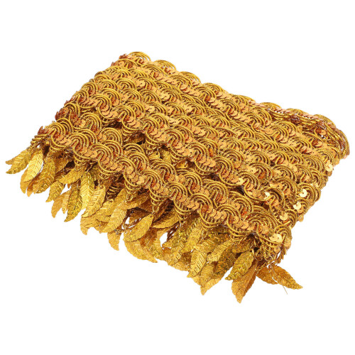 Multifunctionele Gouden Bladvormige Decoratieve Polyester Trim
