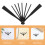 Vouwbare Handwaaier Frame Zwart Plastic DIY Accessoires 9