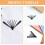 Vouwbare Handwaaier Frame Zwart Plastic DIY Accessoires 10