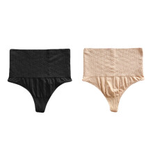 2Stk Bauchweg Taillenformer Shapewear Hüftlifter Slips Nylon Komfort