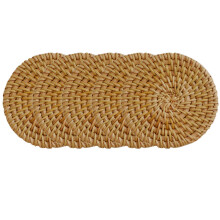 5 Stuks Ronde Rotan Tafelmat Hitte Isolatie Biermat