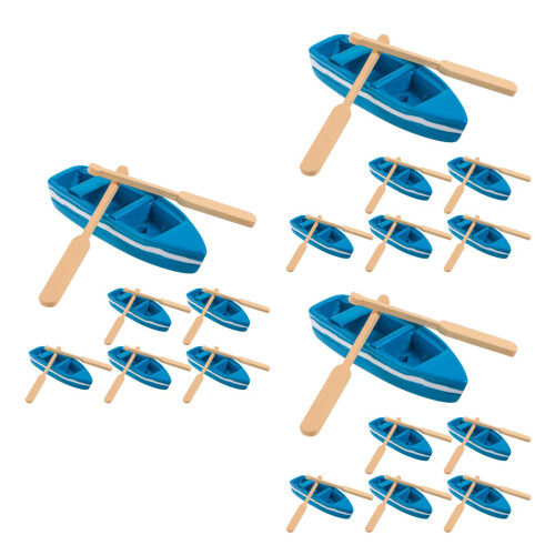 18- . mini harz boot paddel figuren, mikro strand 2