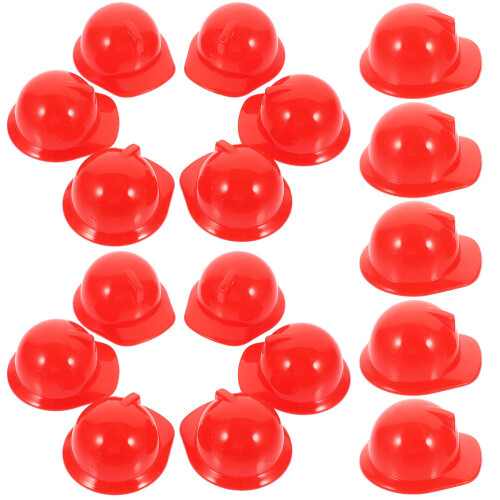 90St Mini Veiligheidshelm Rood Plastic Voor En Feest 2