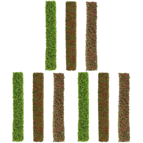 9 Stuks Diy Mini Huis Scene Decoratieve Bloembed Modellen 2