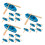 18- . mini harz boot paddel figuren, mikro strand 2
