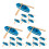 18- . mini harz boot paddel figuren, mikro strand 5