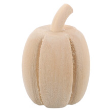 5 holz halloweenkürbis figur, minikürbis,