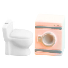 5 Sets Modell Waschmaschine Für Puppenhaus Mini Toiletten Zubehör