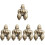 5 Gorilla Figur Messing Skulptur Statuen 5