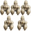 5 Gorilla Figur Messing Skulptur Statuen 3