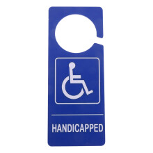 Handicap Parkschild Aus PVC Blau Für Behindertenparkplatz Auto