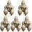 5 Gorilla Figur Messing Skulptur Statuen 2
