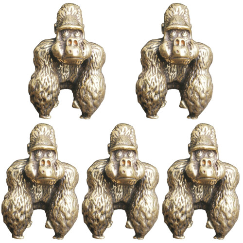 5 Gorilla Figur Messing Skulptur Statuen 1