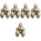 5 Gorilla Figur Messing Skulptur Statuen 4