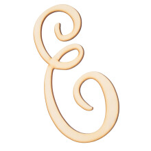 3Stk Holz Wanddekoration Unlackierte Große Alphabet
