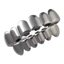 Ensemble de grillz supérieurs et inférieurs-pistolet noir