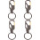 4 gürtel schlüsselhalter clip ring gurt anhänger 7