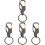 4 gürtel schlüsselhalter clip ring gurt anhänger 4