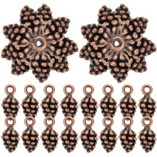 120Stk DIY Kiefernzapfen Anhänger Für Schmuck