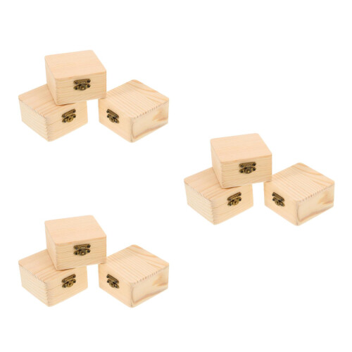 9Ud Caja Madera Beige, Con Y Uso Para Guardar Joyas 2