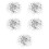 500Ud Bases Ajustables De Anillo De Aleación Gris Para Proyectos DIY 7