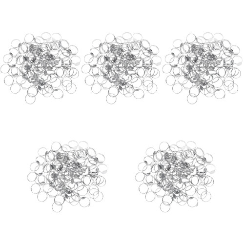 500Ud Bases Ajustables De Anillo De Aleación Gris Para Proyectos DIY 2