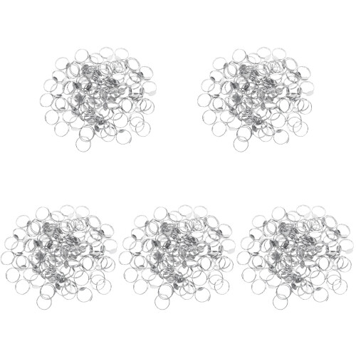 500Ud Bases Ajustables De Anillo De Aleación Gris Para Proyectos DIY 1