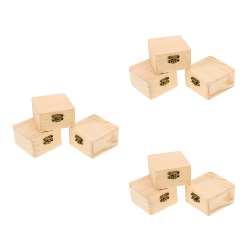9Ud Caja Madera Beige, Con Y Uso Para Guardar Joyas 1