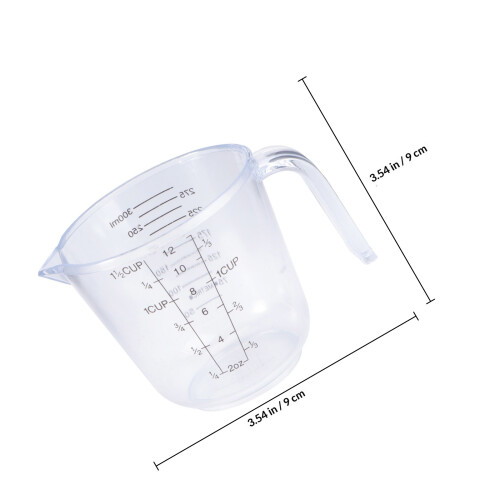 Medidor Plástico Transparente Cocina Repostería Hogar 1