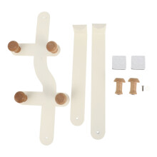 Colgador De Puerta Con 6 De Madera Organizador Para Ropa